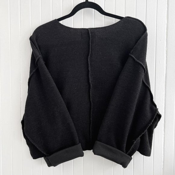 Urban Outfitters Ajax Inside Out Notch Sweater Size S - Picture 3 of 4